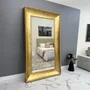 Espelho Clássico Imperium Dourado Folheado a Mão Luxo e Exclusividade 150x250 CM