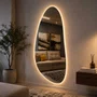 Espelho com Led Formato Orgânico Borda Infinita em Base de MDF
