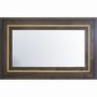 Espelho com Moldura Marrom e Dourada 80x130cm