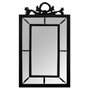 Espelho com Moldura Preta Estilo Clássico Preto Fosco Acetinado para Lavabo e Sala