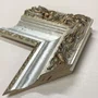 Espelho Cristal Decorativo com Moldura Clássica Prata