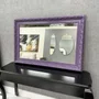 Espelho Cristal Decorativo Lilás Retrô Plus