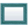 Espelho Decorativo com Moldura Azul Retrô