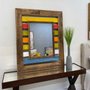 Espelho Decorativo com Moldura em Várias Cores Rústico