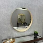 Espelho Decorativo Redondo com Borda Avançada Fatiada - Escolha o Acabamento