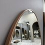 Espelho Decorativo Redondo com Moldura MDF Laqueado Cor Cobre