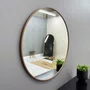 Espelho Decorativo Redondo com Moldura MDF Laqueado Cor Cobre