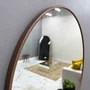 Espelho Decorativo Redondo com Moldura MDF Laqueado Cor Cobre