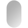 Espelho Decorativo Retangular Arredondado com Moldura Branca