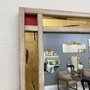 Espelho Decorativo Retangular Rústico com Moldura Colorida