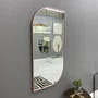 Espelho Design Decorativo Retangular Arredondado com Moldura Cobre Rosê Gold