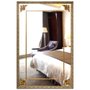 Espelho de Chão Grande Clássico com Moldura Dourada 130x200cm