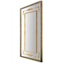Espelho Grande Clássico com Moldura Dourada e Apliques Folheados