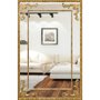 Espelho de Chão Grande Clássico com Moldura em Folha de Ouro 130x200cm