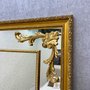 Espelho Grande com Moldura Dourada e Apliques Folheados 130x210 cm
