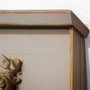 Espelho Grande com Moldura Rústica com Detalhes Dourados 120x170 cm