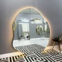 Espelho Infinity Orgânico de Chão Moderno com Borda Infinita e LED Embutido