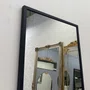 Espelho Moderno Decorativo com Moldura Preta sem Bisotê  60X160CM