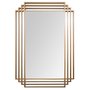 Espelho Moderno Retangular: Design Elegante, Moldura em MDF Vazado, Perfeito para Decoração Luxuosa
