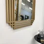 Espelho Moderno Retangular: Design Elegante, Moldura em MDF Vazado 50x80CM