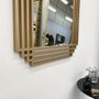 Espelho Moderno Retangular: Design Elegante, Moldura em MDF Vazado, Perfeito para Decoração Luxuosa