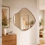 Espelho Orgânico Borda Amadeirada Avançada: Elegância e Luxo - Escolha o Acabamento