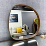 Espelho Orgânico com Borda Amadeirada - Charme Natural - Ideal para Ambientes Aconchegantes