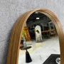 Espelho Orgânico com Borda Amadeirada - Charme Natural - Ideal para Ambientes Aconchegantes