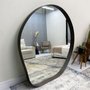 Espelho Orgânico com Borda Amadeirada Cor Imbuia - Estilo Natural para sua Decoração