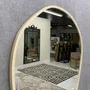 Espelho Orgânico com Moldura em Madeira Marupá: Beleza Natural para sua Casa 100x100CM