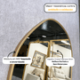 Espelho Orgânico Grande Dourado Sob Medida: Personalização e Elegância para Seu Ambiente Decorativo.