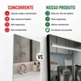 Espelho Orgânico Personalizado com Borda Infinita: Design Sofisticado e Amplitude
