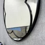 Espelho Pétala com Moldura Laqueada Preta Elegância e Modernidade na Sua Decoração 100x100CM