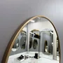 Espelho Redondo em MDF Dourado - Elegância e Personalidade Para Seus Ambientes