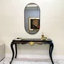 Espelho Retangular Arredondado com Moldura Preto: Design Moderno e Elegante 80x180CM