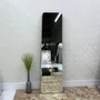 Espelho Retangular em Base de MDF Amadeirada com Profundidade e Fatiada 50x170cm