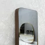 Espelho Retangular em Base de MDF Amadeirada com Profundidade e Fatiada 50x170cm