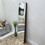 Espelho Retangular em Base de MDF Amadeirada com Profundidade e Fatiada 50x170cm
