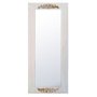 Espelho Rústico Branco Provençal com Apliques Dourados