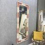 Espelho Rústico com Moldura Branco e Vermelho Vários Tamanhos Produção Artesanal