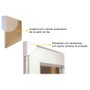 Quadro Abstrato Decor Geométrico Preto e Dourado II 70x90cm