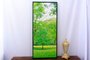 Kit de Telas Decorativas com Moldura Parque com Árvores Floridas Kit com 3 quadros 58x133cm