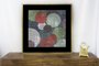 Quadro Decorativo Abstrato com Moldura Círculos Coloridos 90x90cm