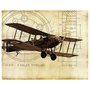 Gravura para Quadros Avião Antigo Monomotor D788 35x28cm
