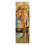Gravura para Quadros Elefante em Fundo Abstrato Colorido 30x90cm