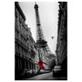 Poster para Quadros Paris Torre Eiffel La Veste Rouge 60x90cm