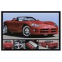 Gravura para Quadros Poster Dodge Viper Vermelho 90x60cm