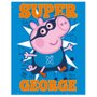 Gravura para Quadros Super George Personagem do Desenho Peppa Pig 40x50cm