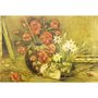 Gravura para Quadros Vasos com Flores Pintura Acrílica 90x60 cm