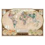 Gravura Poster para Quadros Mapa Mundo Atlas Geográfico Envelhecido 90x60cm
